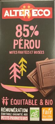 Noir equitable 85% Pérou